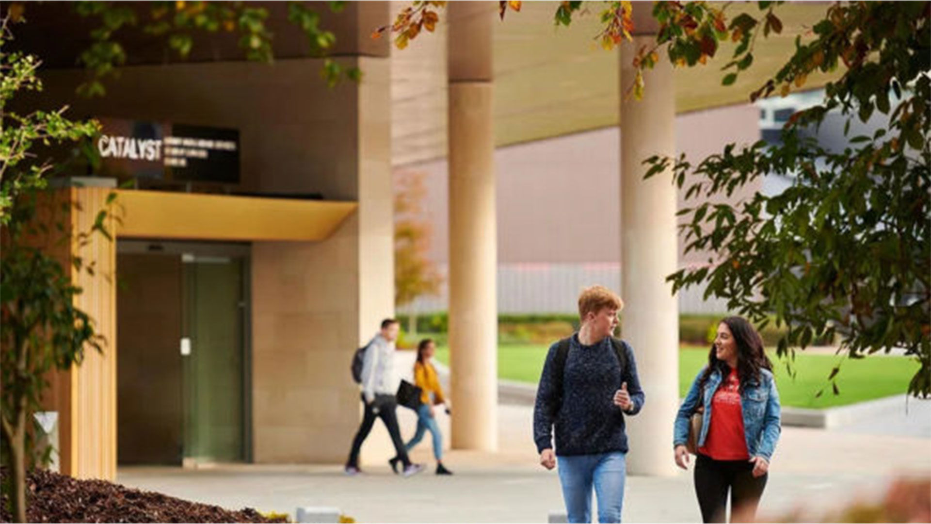 Student on campus