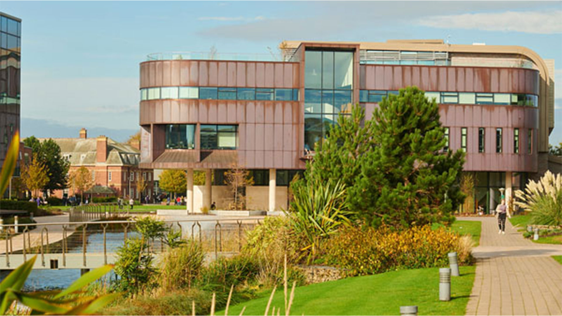 Campus library from above