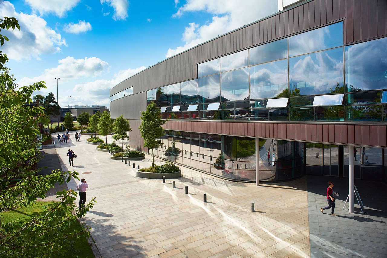The Hub building on campus