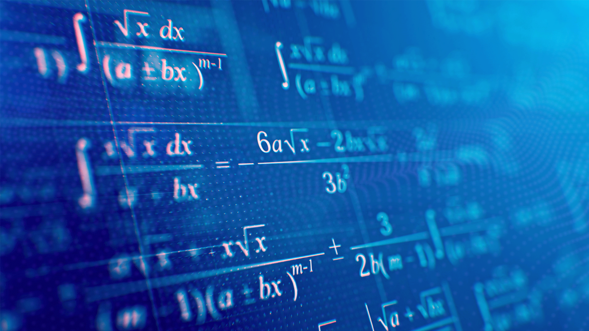 Equations on a computer screen.